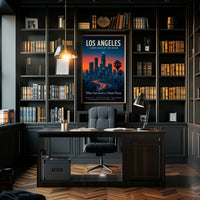 Los Angeles A Neon Oasis Poster PosterGoat