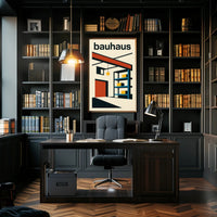Bauhaus Geometry Modernist Interior Abstract, Artistic, or Pop Culture Poster