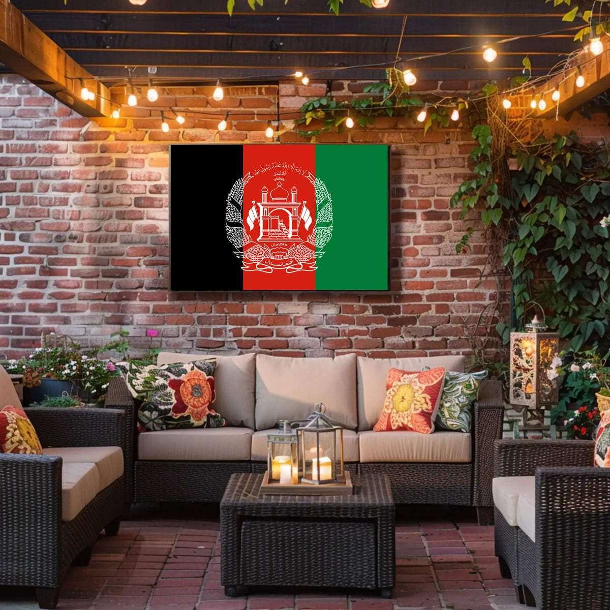 Afghanistan Flag Poster