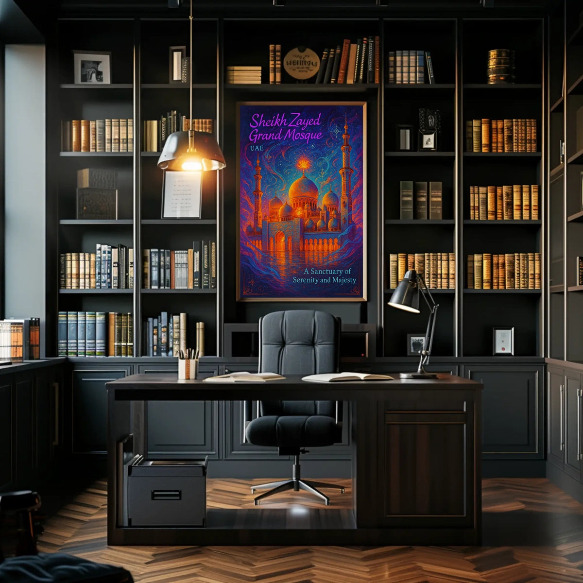 Sheikh Zayed Grand Mosque A Sanctuary of Serenity Poster