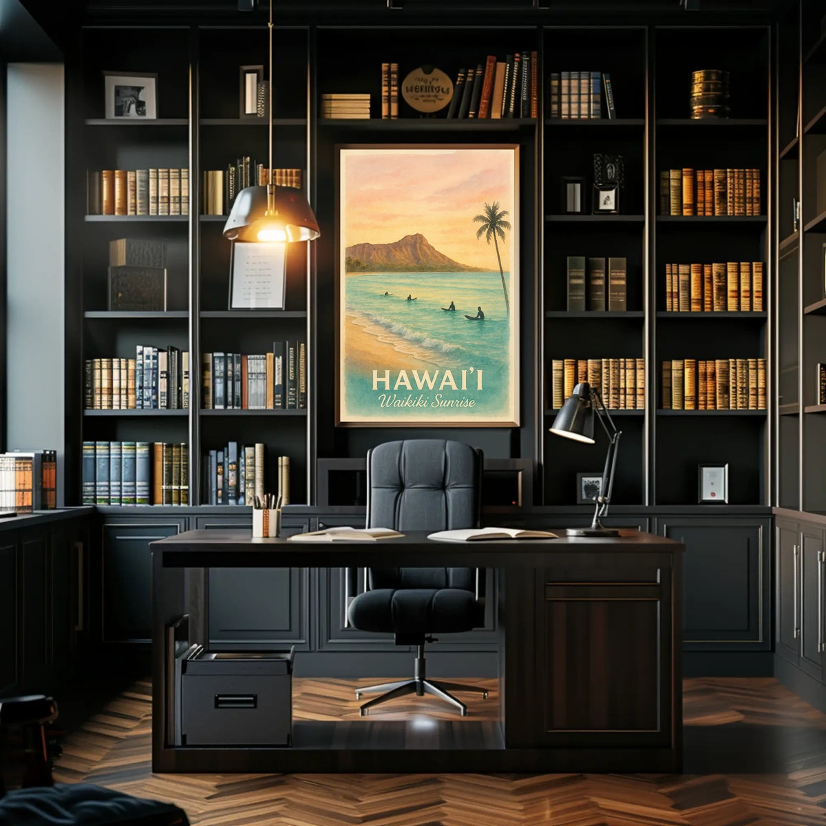 Hawaii Waikiki Sunrise Poster