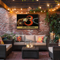 Propaganda Poster Depicting WWII Struggle Poster