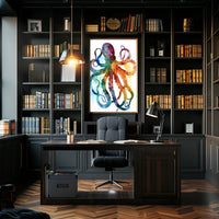 Vibrant Octopus Art Poster