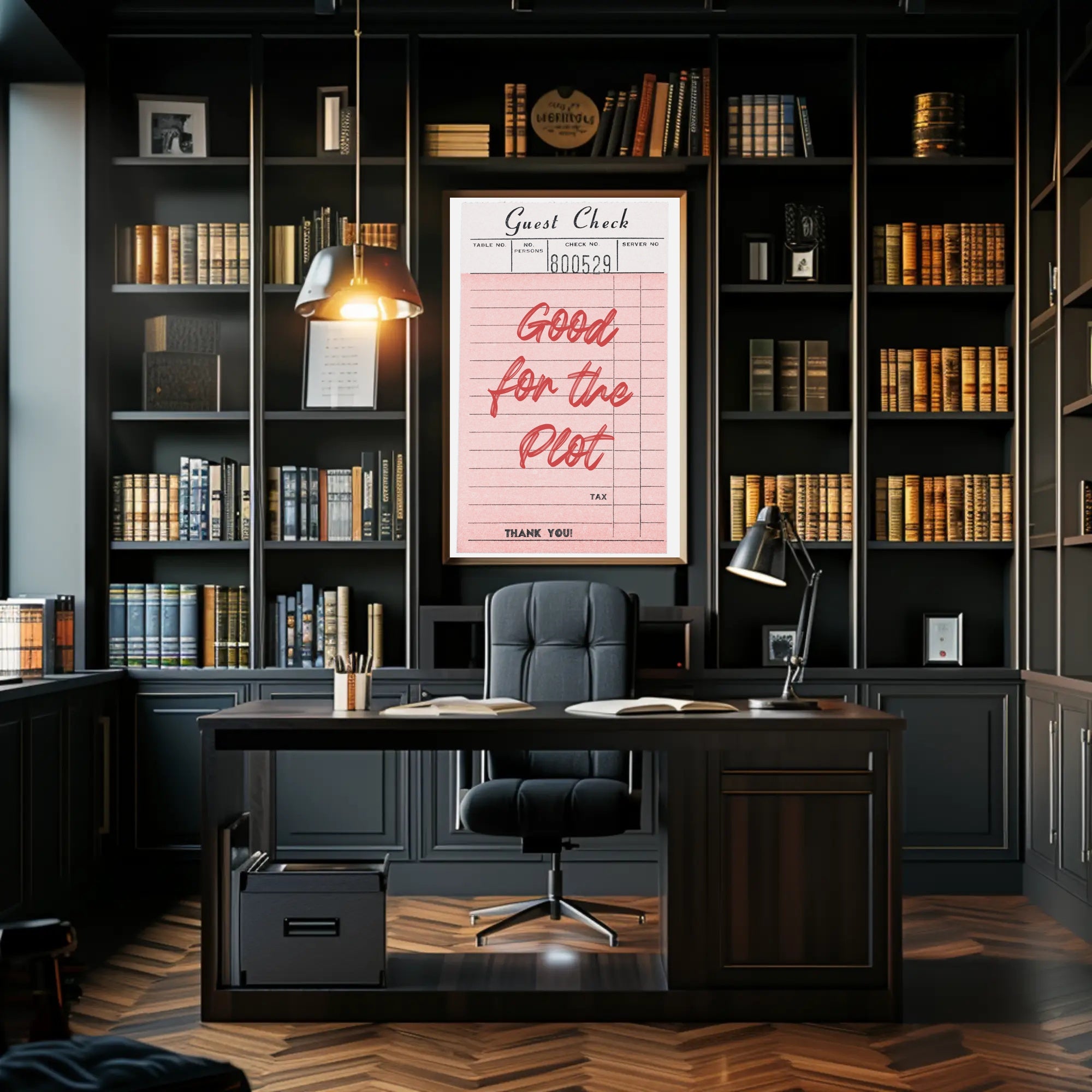 Good for the Plot Vintage Dining Artistic Poster PosterGoat