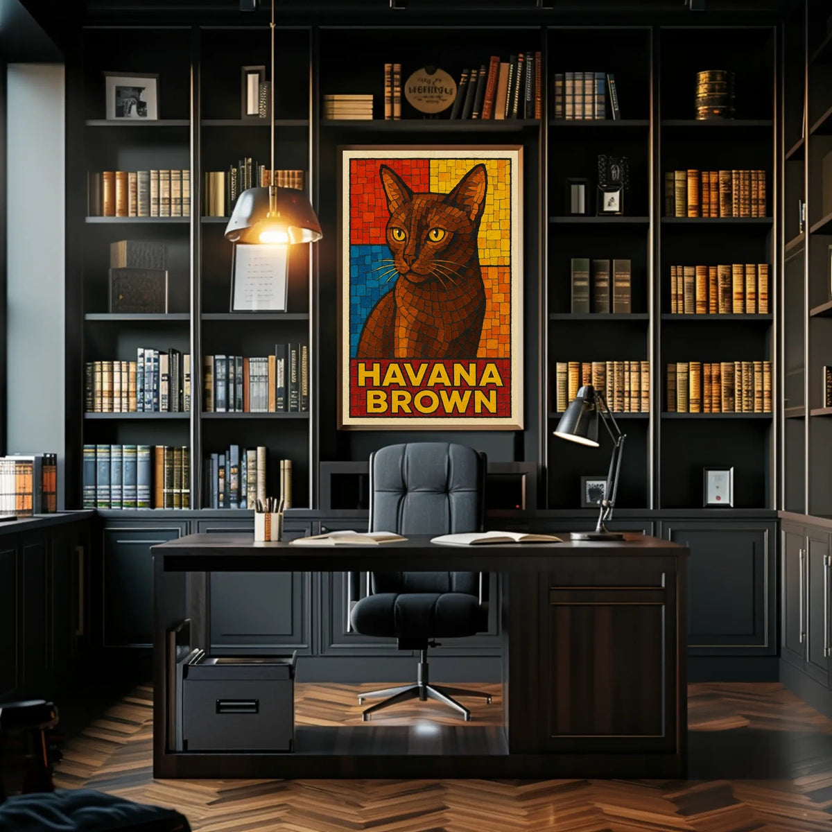 Havana Brown Cat Art Poster