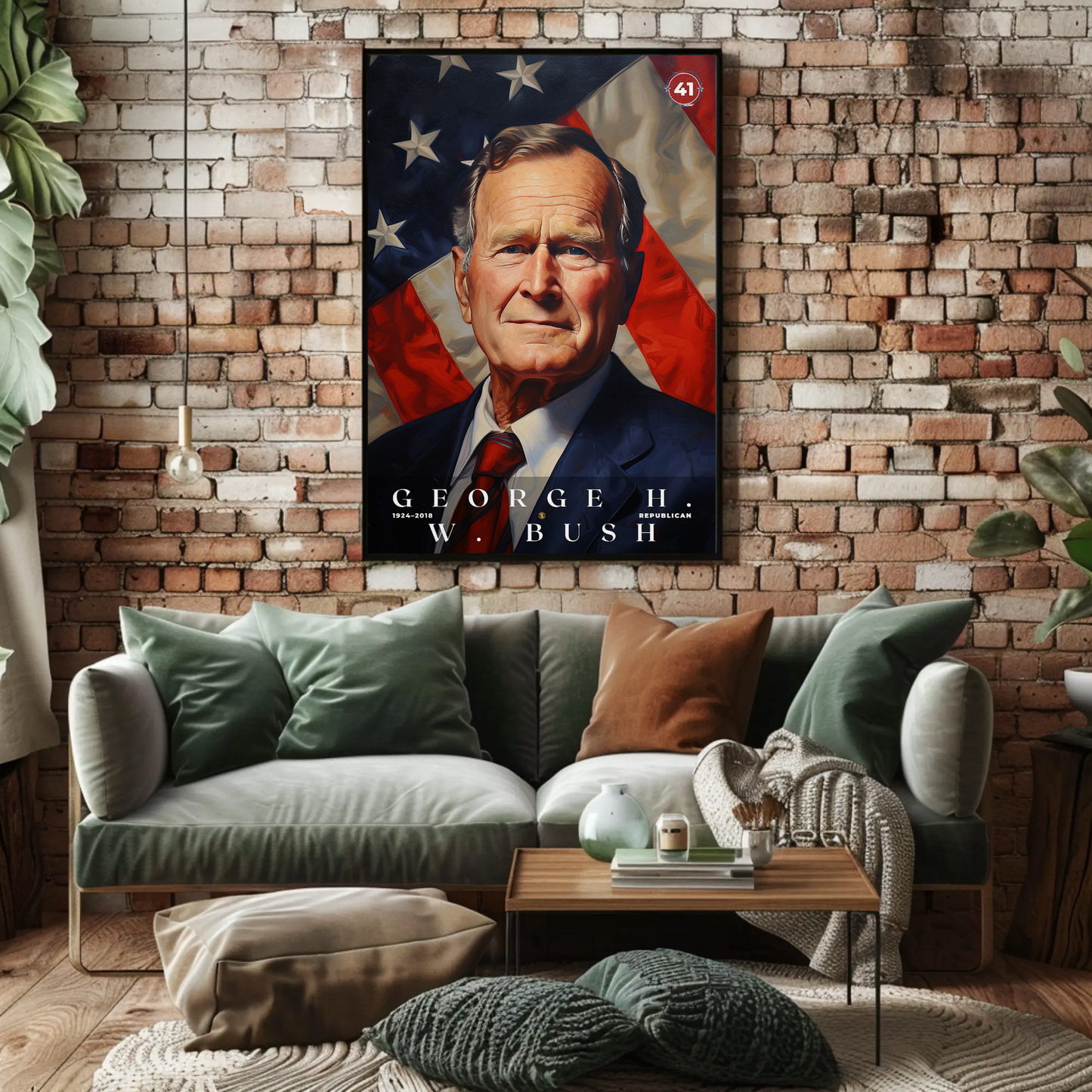 George Bush 41st President Of The United States Portrait