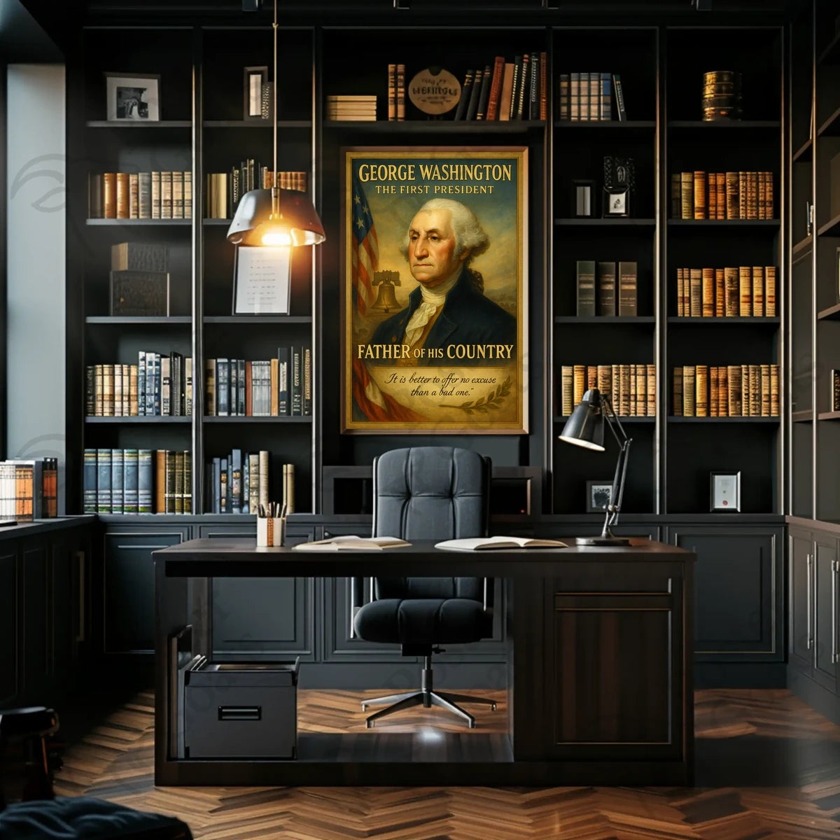 George Washington Patriotic Historical Presidential Poster