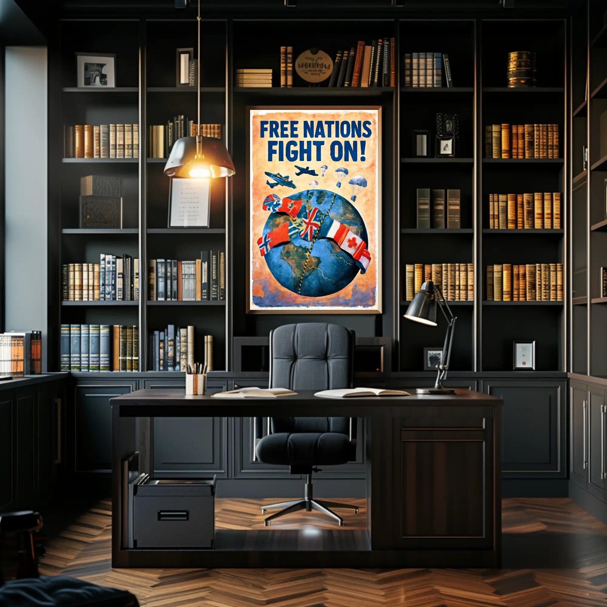 Free Nations Unite Poster PosterGoat