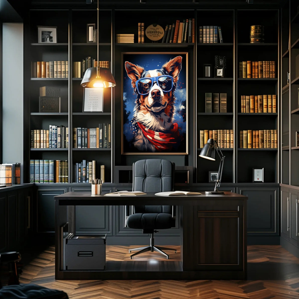 Patriotic Pup Poster