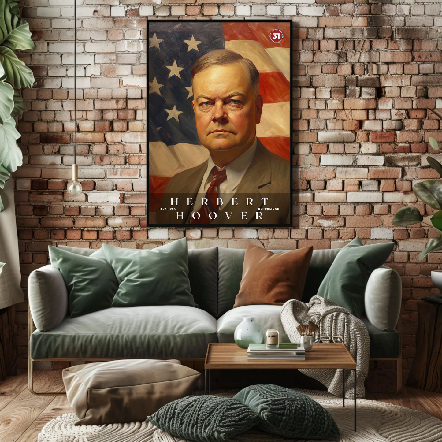 Herbert Hoover 31st President Of The United States Portrait