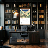 In the Mountains of Totomi Katsushika Hokusai Poster