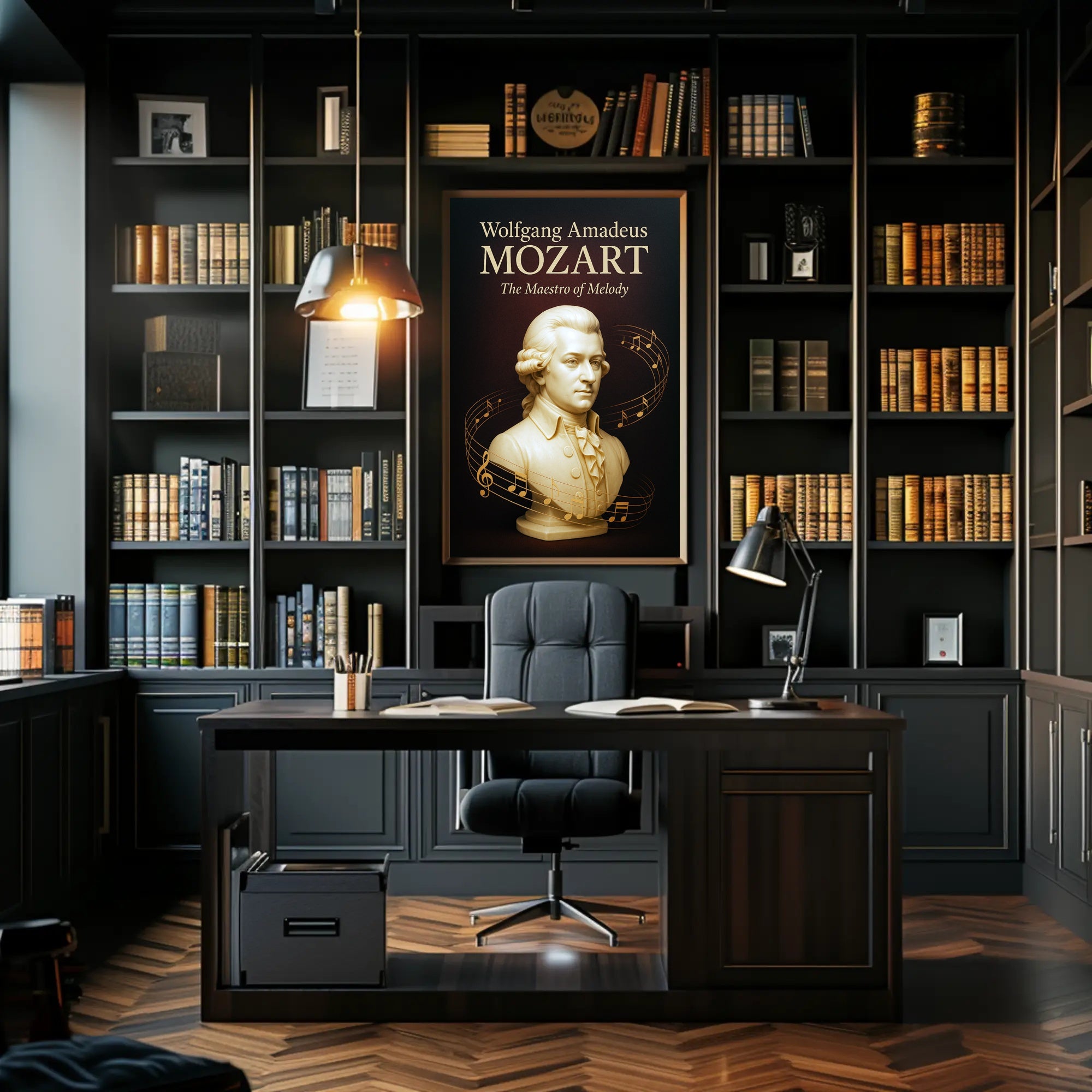 Wolfgang Amadeus Mozart The Maestro of Melody Poster PosterGoat