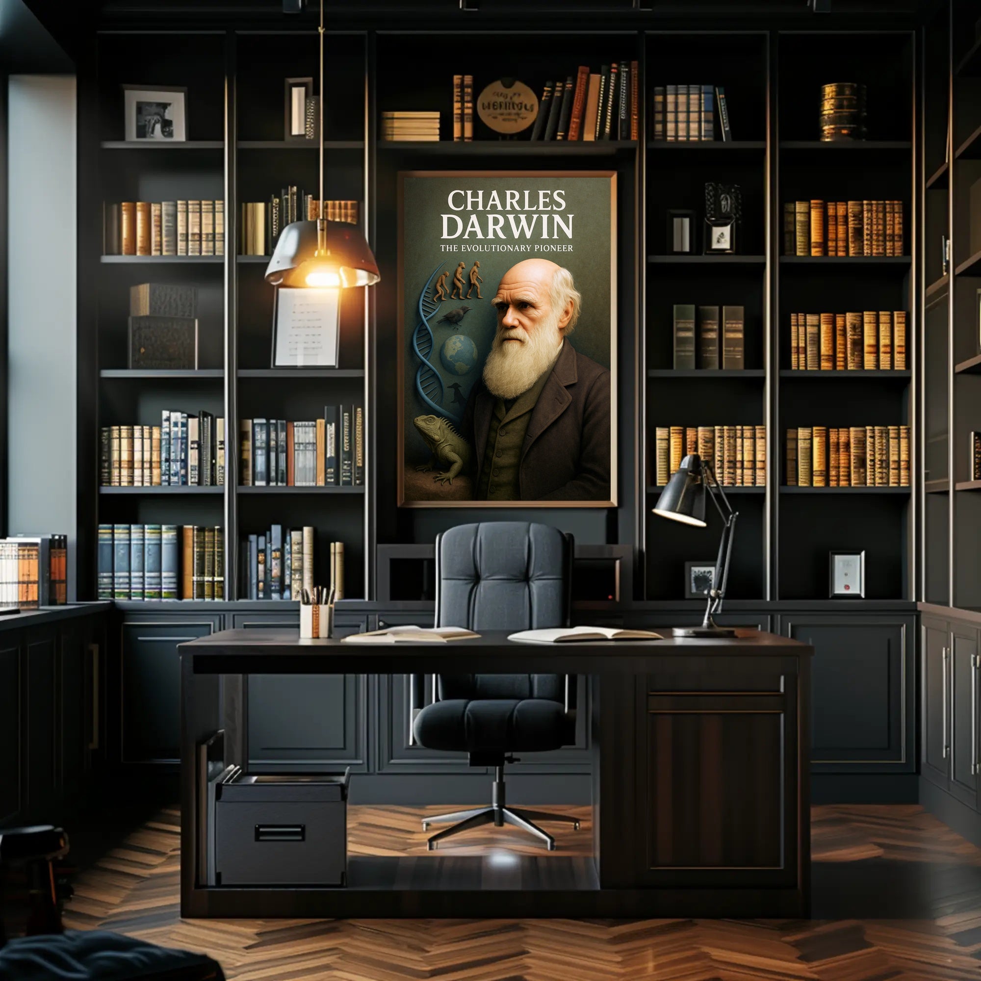Charles Darwin The Evolutionary Pioneer Poster PosterGoat