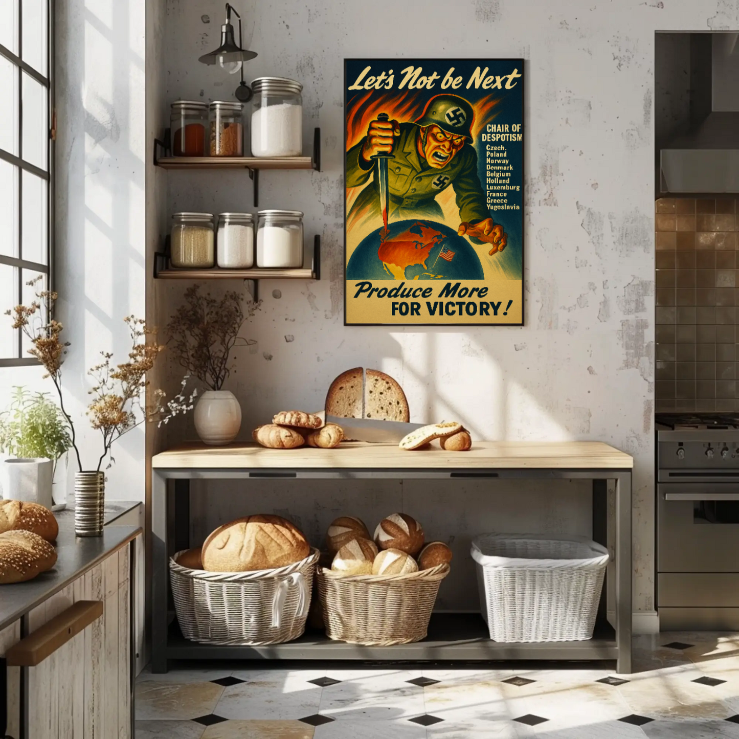 Let's Not Be Next WWII Propaganda Poster