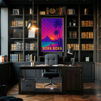 Bora Bora Tropical Paradise Escape Travel Poster PosterGoat
