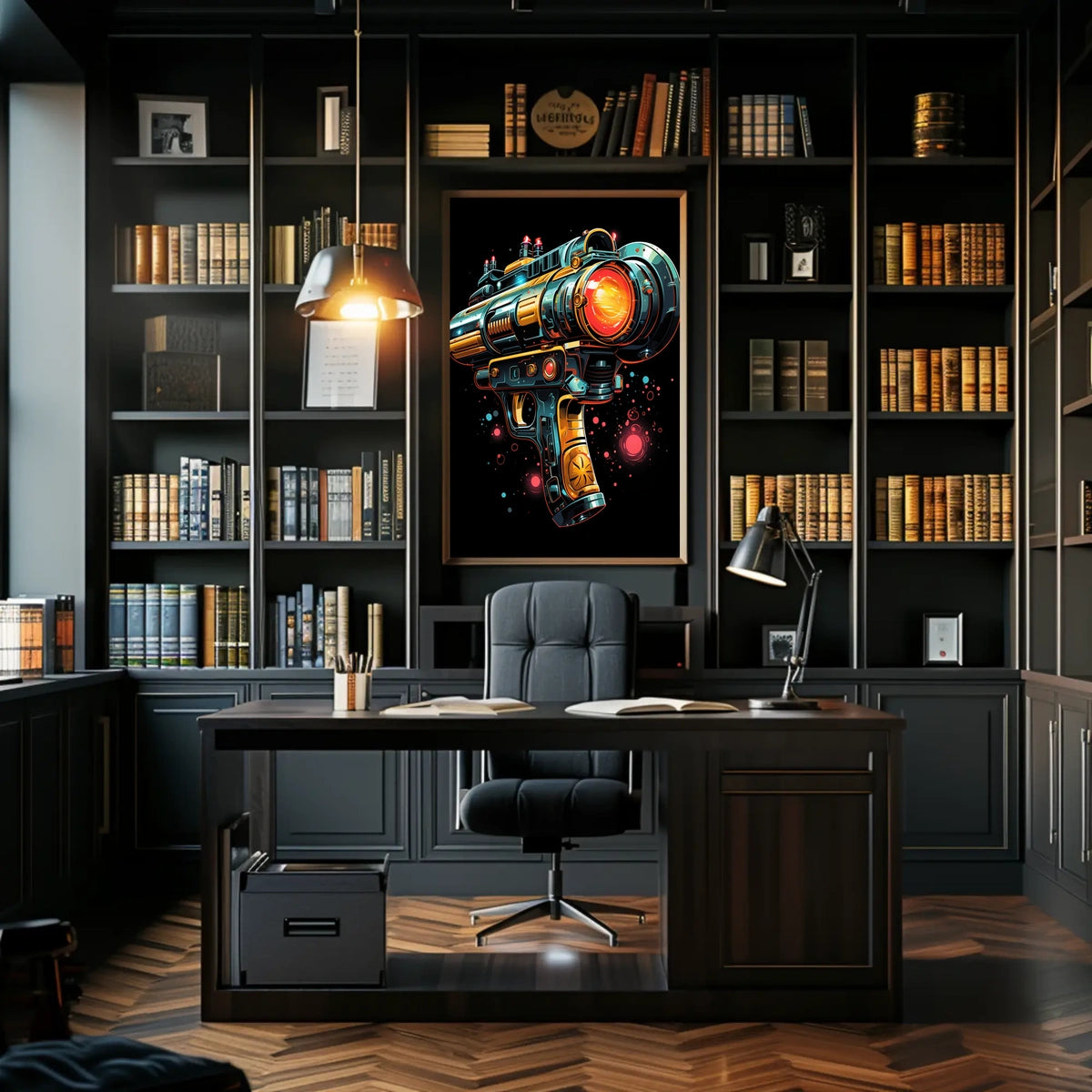 Futuristic Ray Gun Poster