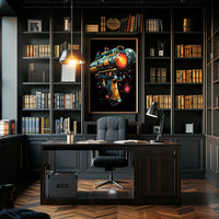 Futuristic Ray Gun Poster