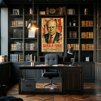 Gerald Ford 38th President of the United States Layered paper Collage Poster