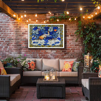 Mythical Phoenix in Stormy Sea Artistic Poster