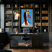 Winter Wonderland in Swiss Alps Travel Poster PosterGoat