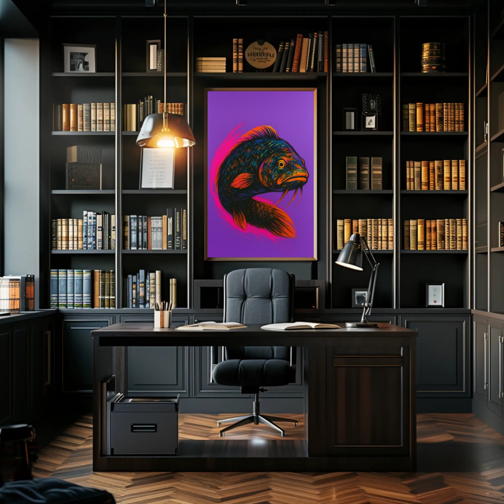 Vibrant Fish Portrait Poster