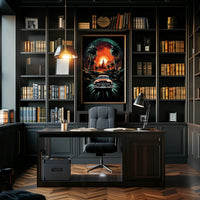 Retro Drive into the Sunset Poster