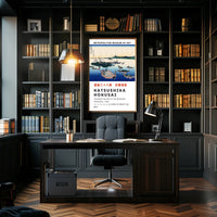 Katsushika Hokusai Tsukada Island Poster