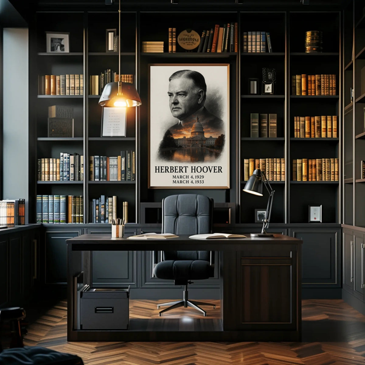 Herbert Hoover 31st President of the United States Reflections Poster