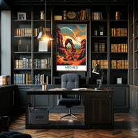 Delicate Arch Vibrant National Park Poster