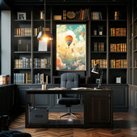 Skyward Journey Travel Poster Art Print Decor for Wanderlust Lovers