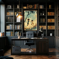 Vintage Art Deco Travel Destination Poster