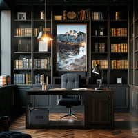 Majestic Snow-Capped Mountain Wilderness Adventure Poster