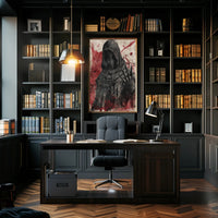The Enigmatic Figure Art Poster Decor for Home and Office PosterGoat