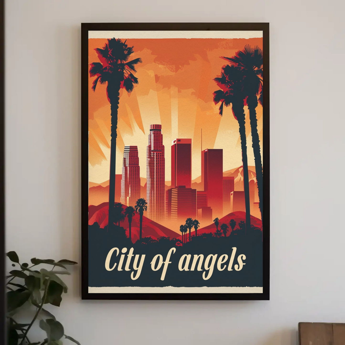 City of Angels Los Angeles Vintage Poster