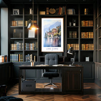 Lake Como Serene Escape Travel Poster PosterGoat