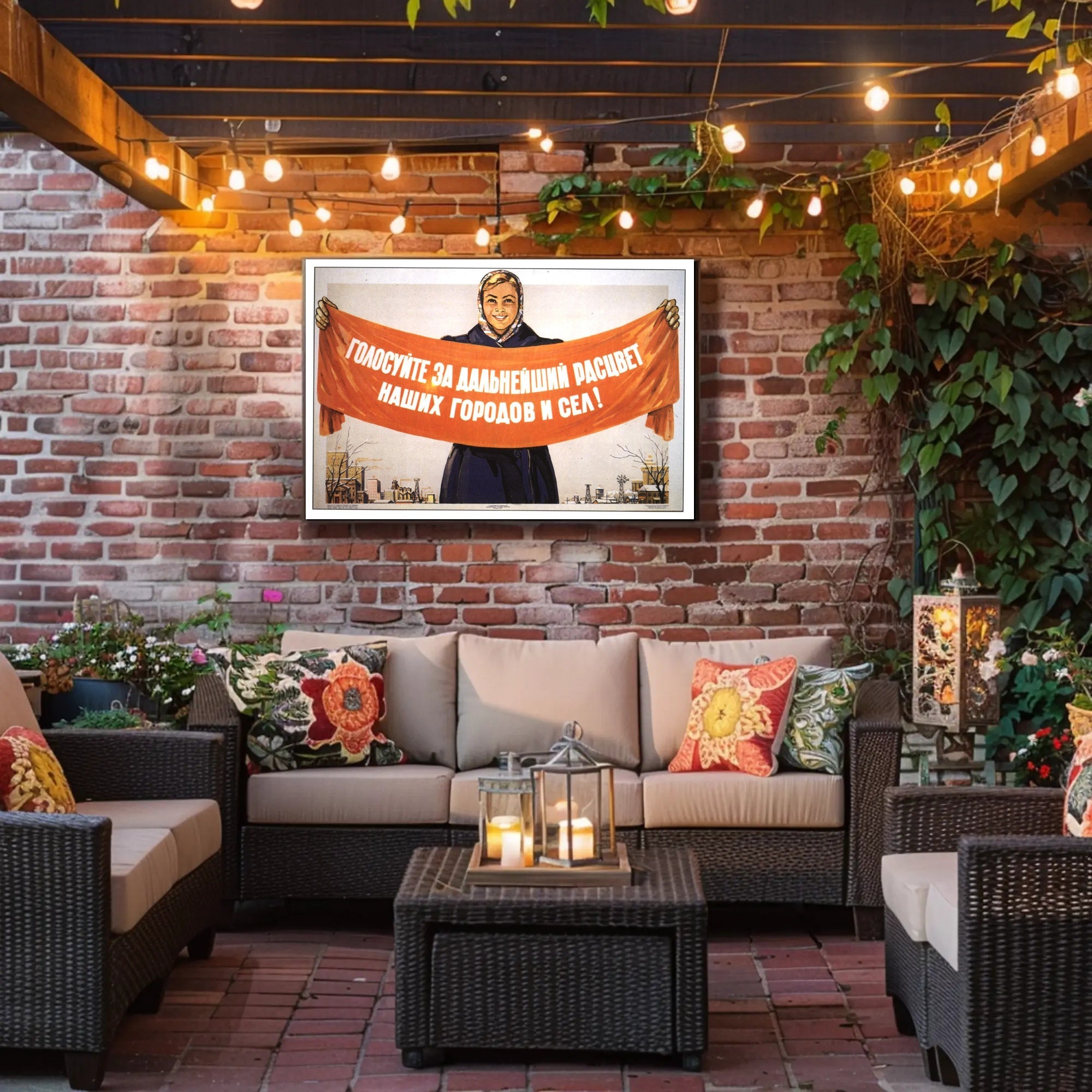 Vote for the Prosperity of Our Cities and Villages! Poster