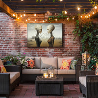 Surreal Duality Art Print: Abstract or Artistic Poster