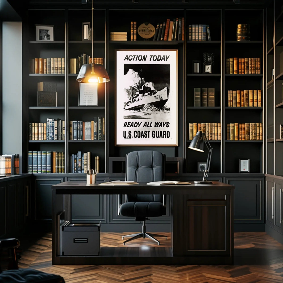 Coast Guard Ship in Ice Military Recruitment Poster