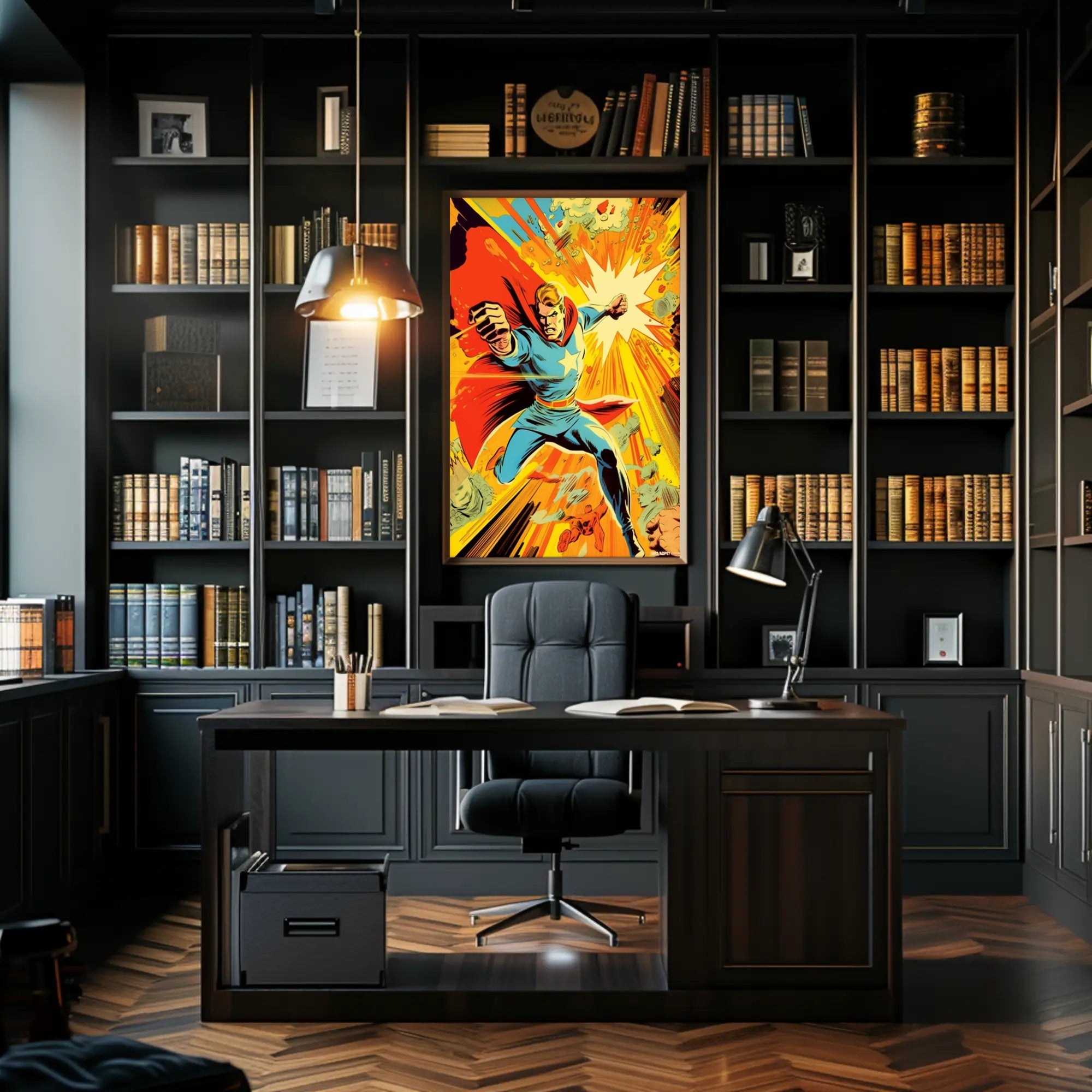 Dynamic Heroic Charge Poster