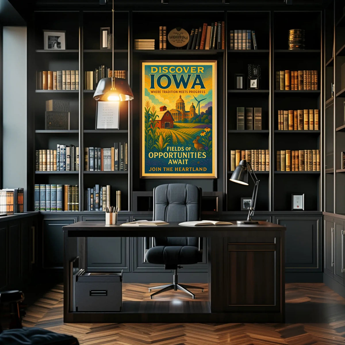 Discover Iowa Fields of Opportunities Poster