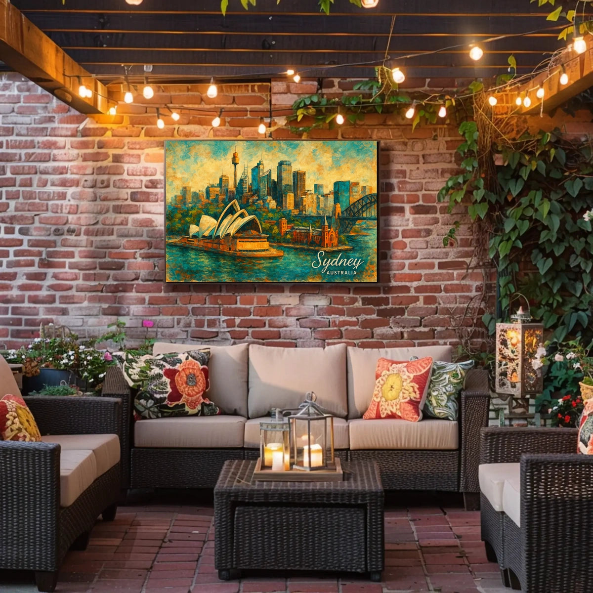 Sydney Skyline Art Poster