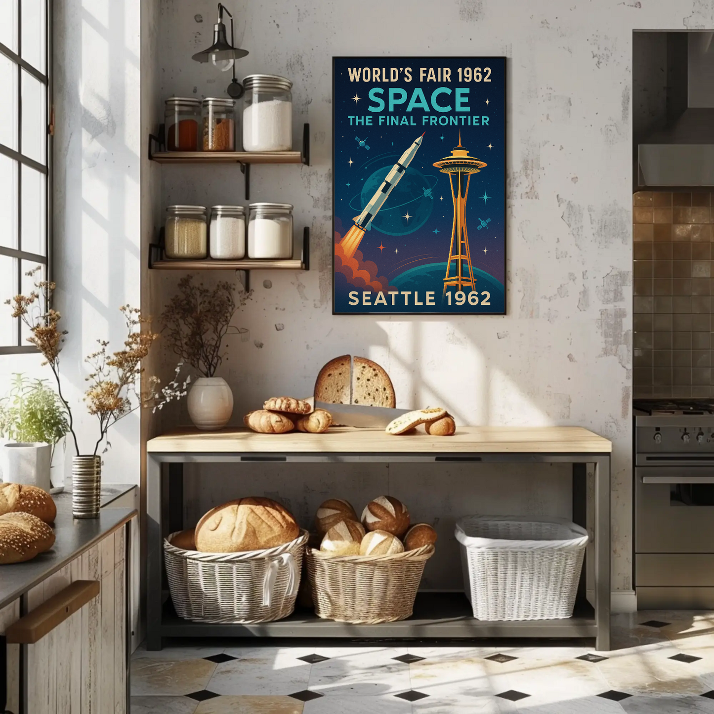 Seattle 1962 World's Fair Travel Poster