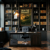 Bell AH-1G Cobra Helicopter Military Recruitment Poster