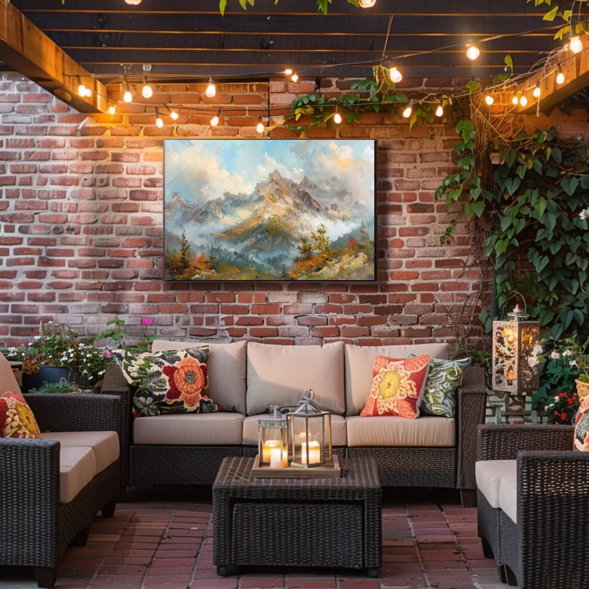 Serene Mountain Landscape Poster