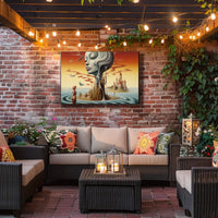 Dreamlike Surrealism Art Print Landscape in Fantasy or Mythology Poster