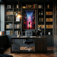 Neon Cityscape Poster