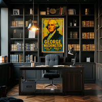 George Washington Pop Art Patriotic Poster Print