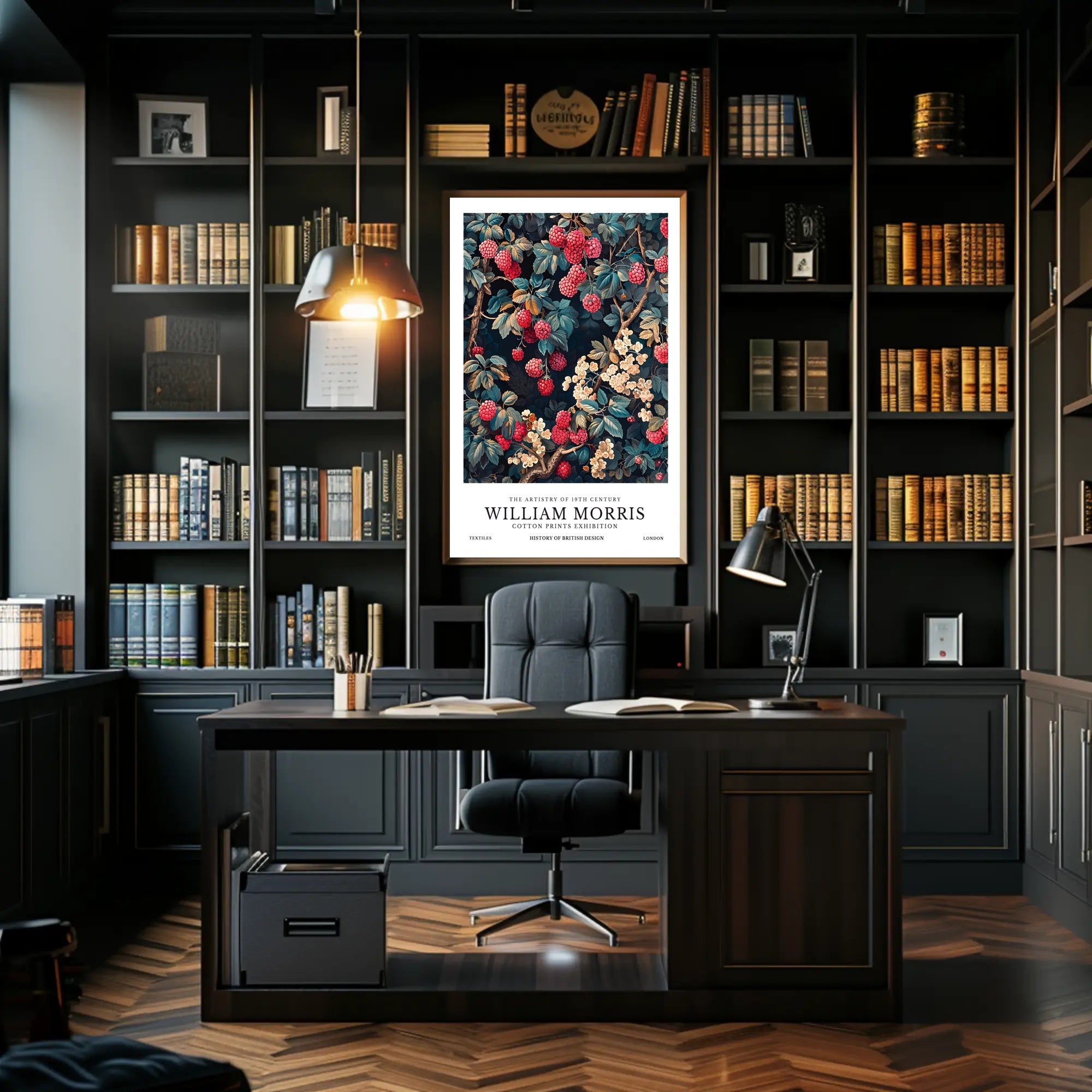 William Morris Cotton Prints Exhibition Poster