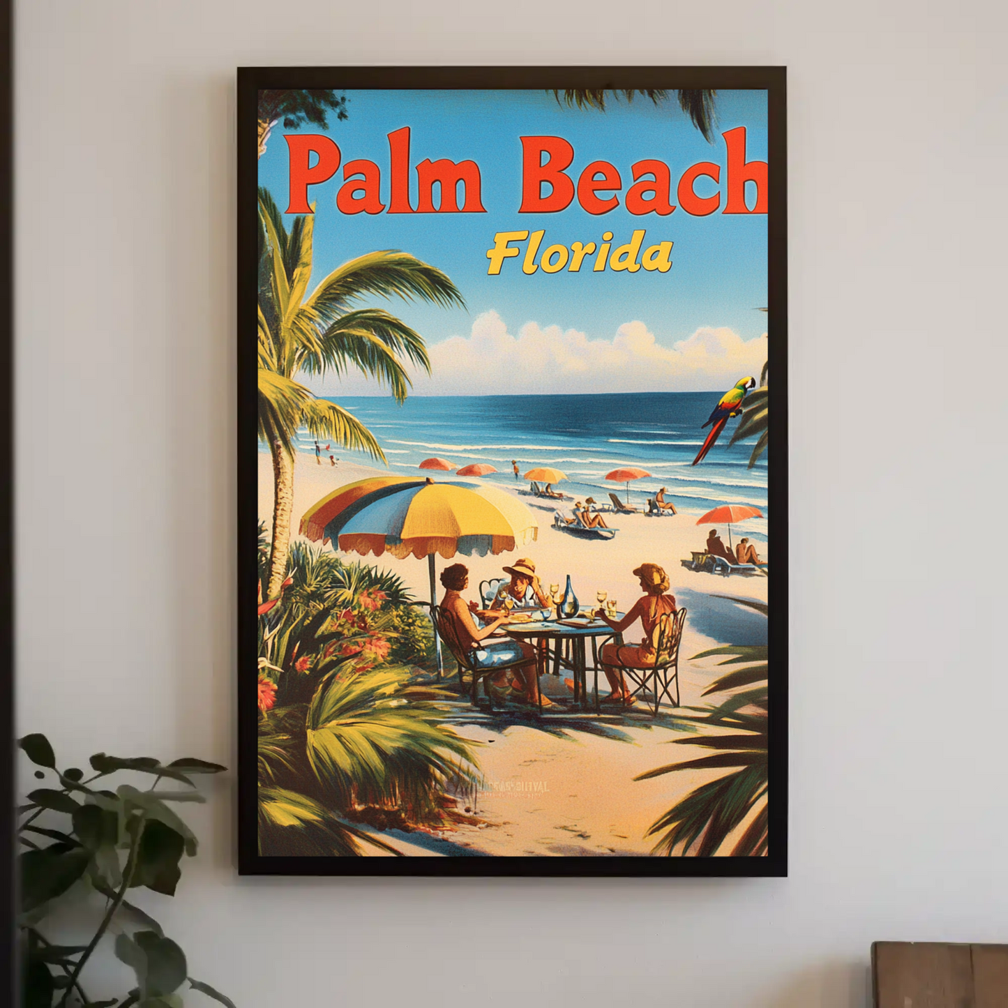 Palm Beach Florida Vintage Poster