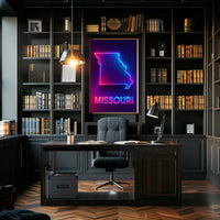 Neon Missouri Poster